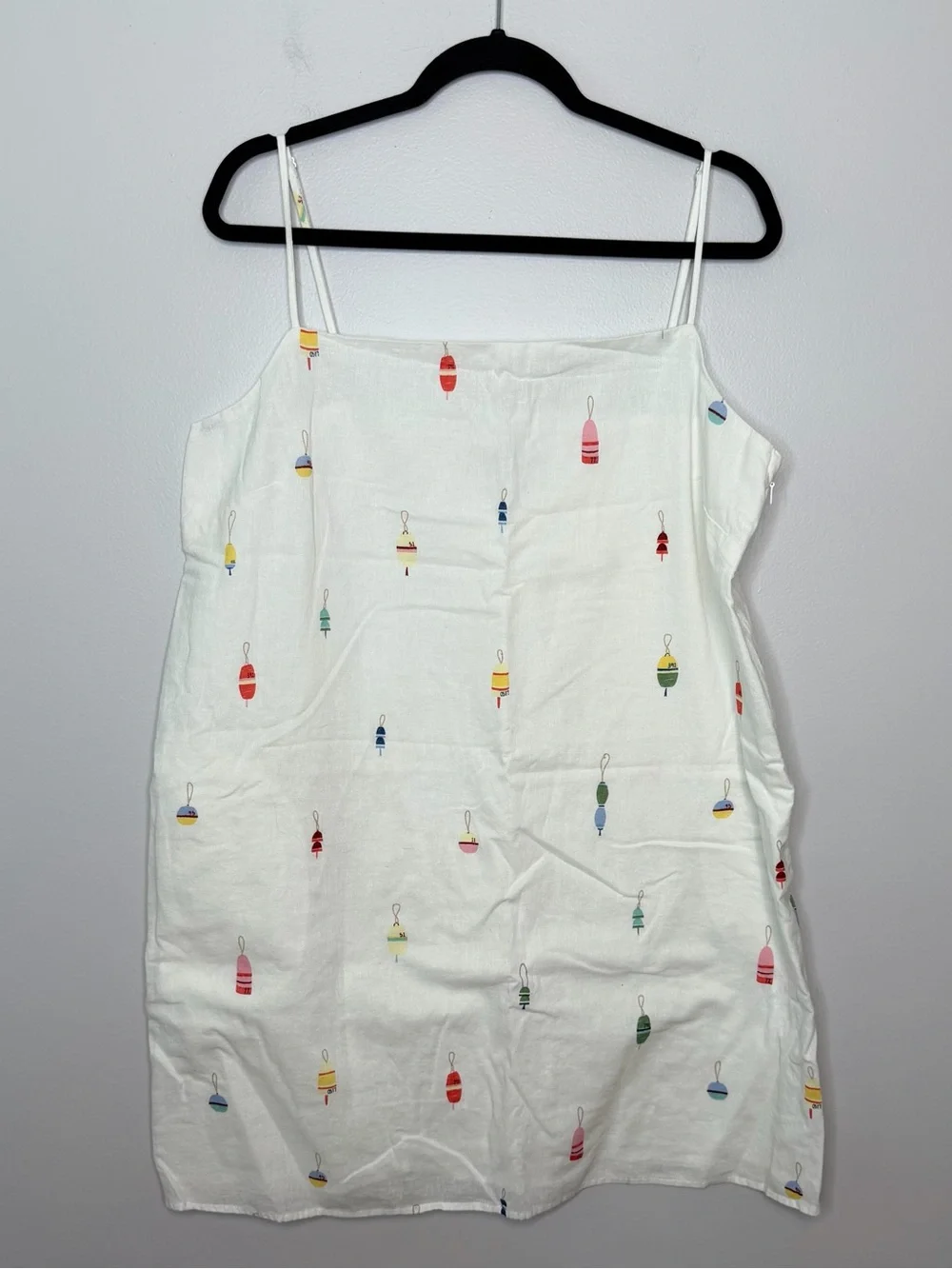 LOFT Buoy Linen Cotton Strappy Mini Pocket Dress Women’s XL